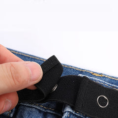 1pc Waist Elastic Band Adjustable Waist Extender Buckle Polyester Waist Belt