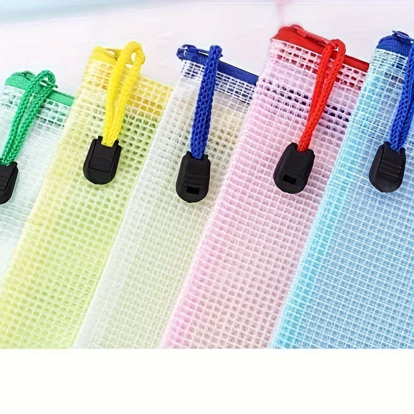 10pcs Zipper File Bag A4 Size Sorting Storage