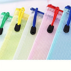 10pcs Zipper File Bag A4 Size Sorting Storage