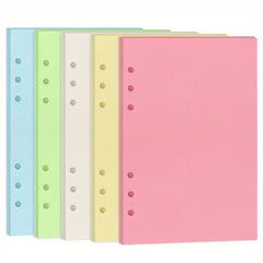100 Sheets A5 Colorful Refill Paper 6 Hole Filler Inserts