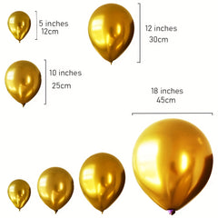 50pcs 30 48 Cm Metal Balloons Colorful Decoration with Pump