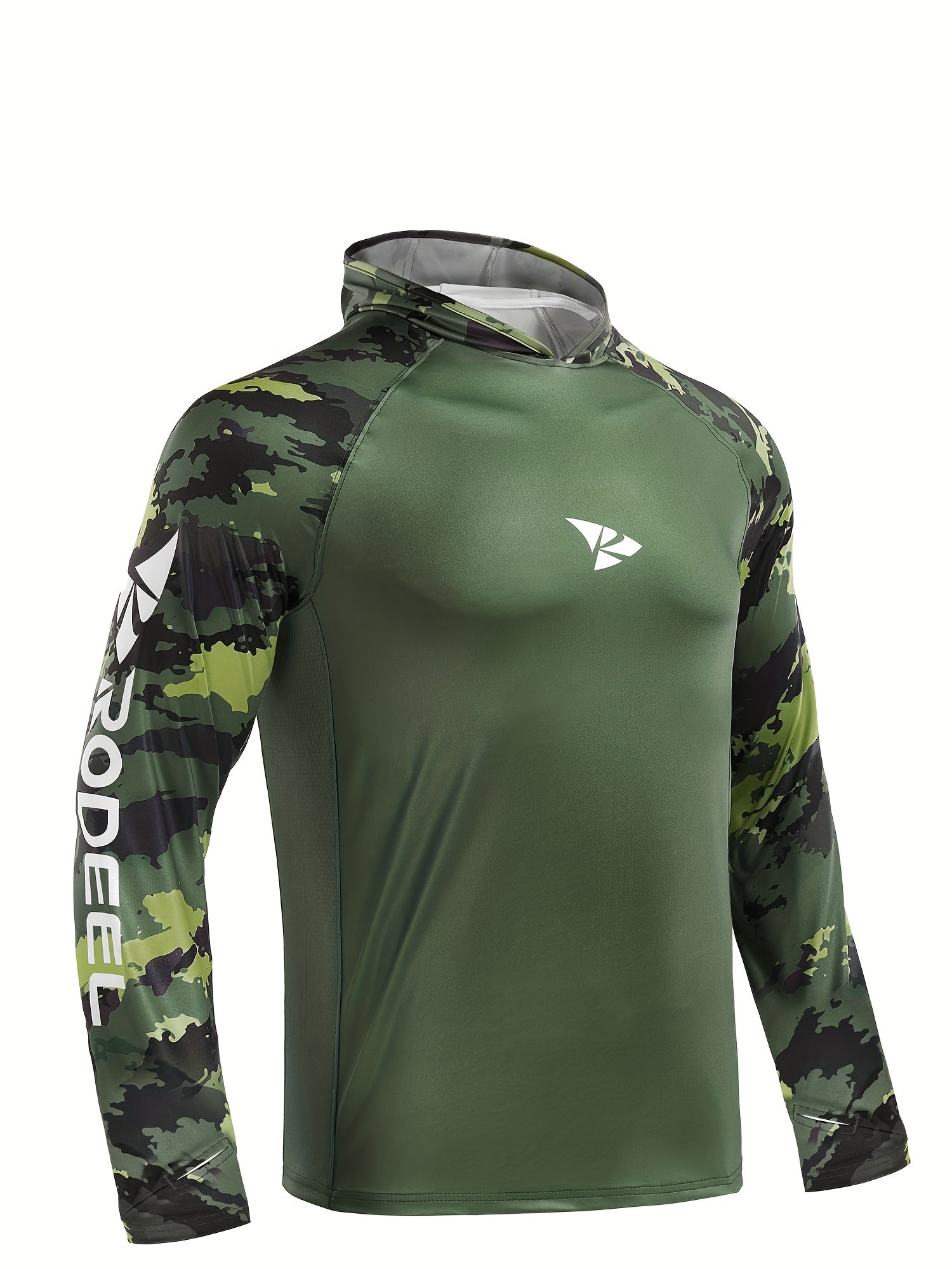 Men's UPF 50 Fishing Shirt Hoodie Long Sleeve UV Protection