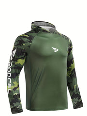 Men's UPF 50 Fishing Shirt Hoodie Long Sleeve UV Protection