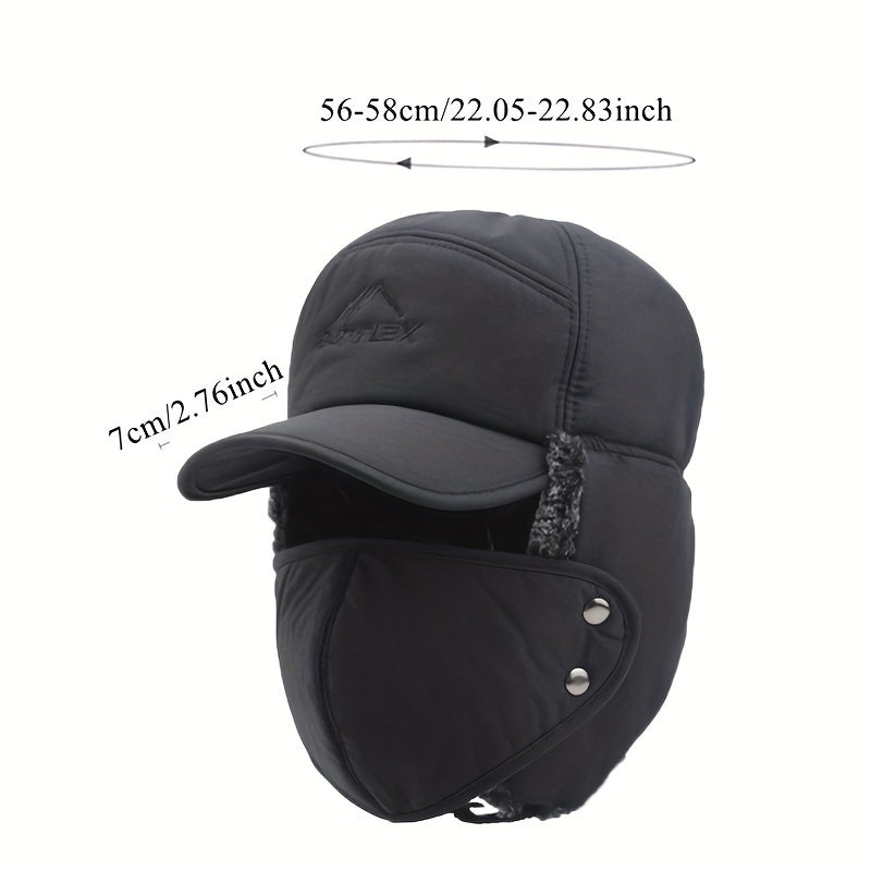 Velvet Trapper Hat Outdoor Windproof Warm Hat
