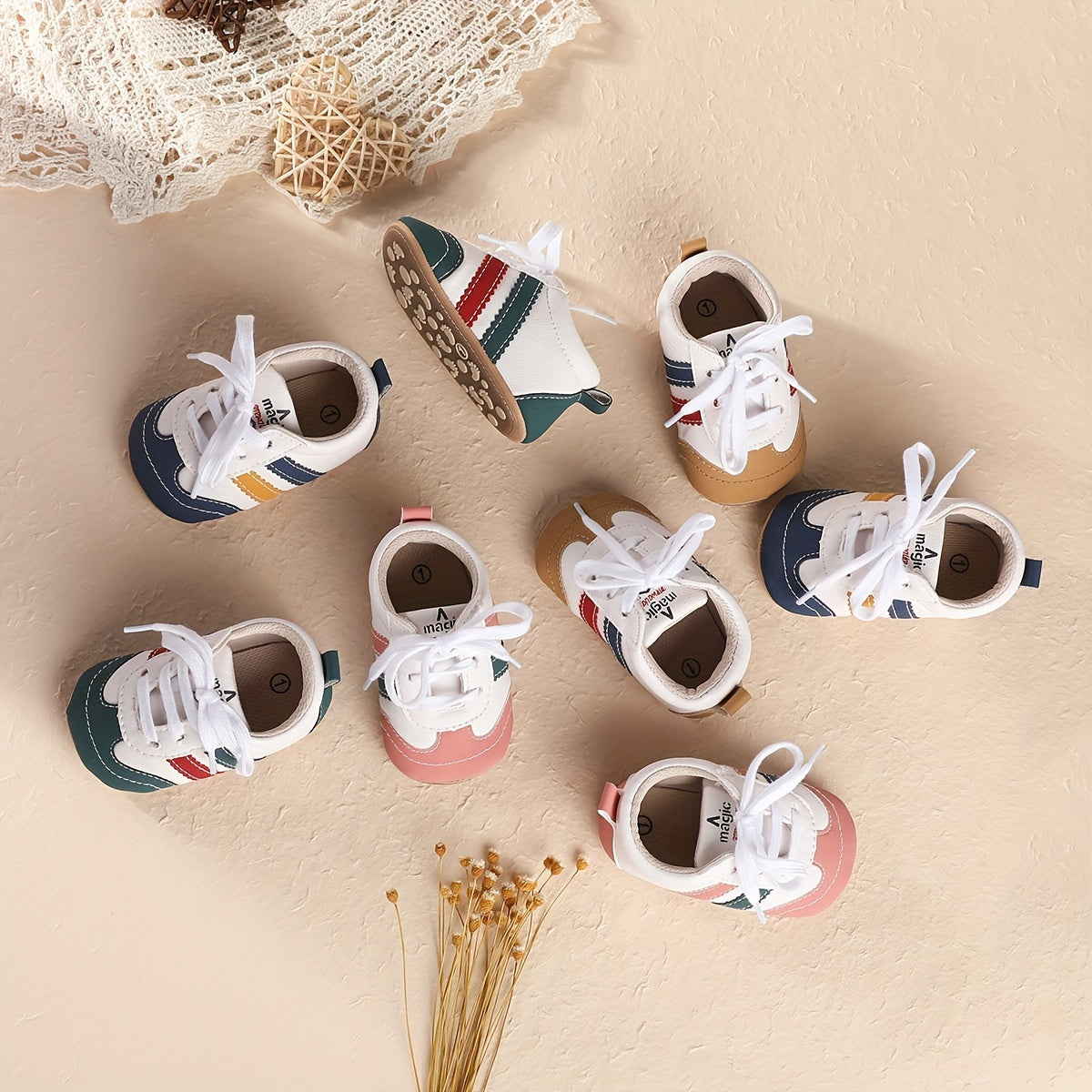 Baby Boy Comfortable Non Slip Sneakers for Indoor Outdoor Walking