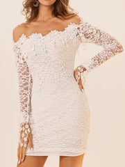 Sexy Bridesmaid Dress Off Shoulder Bodycon Evening Party Dress