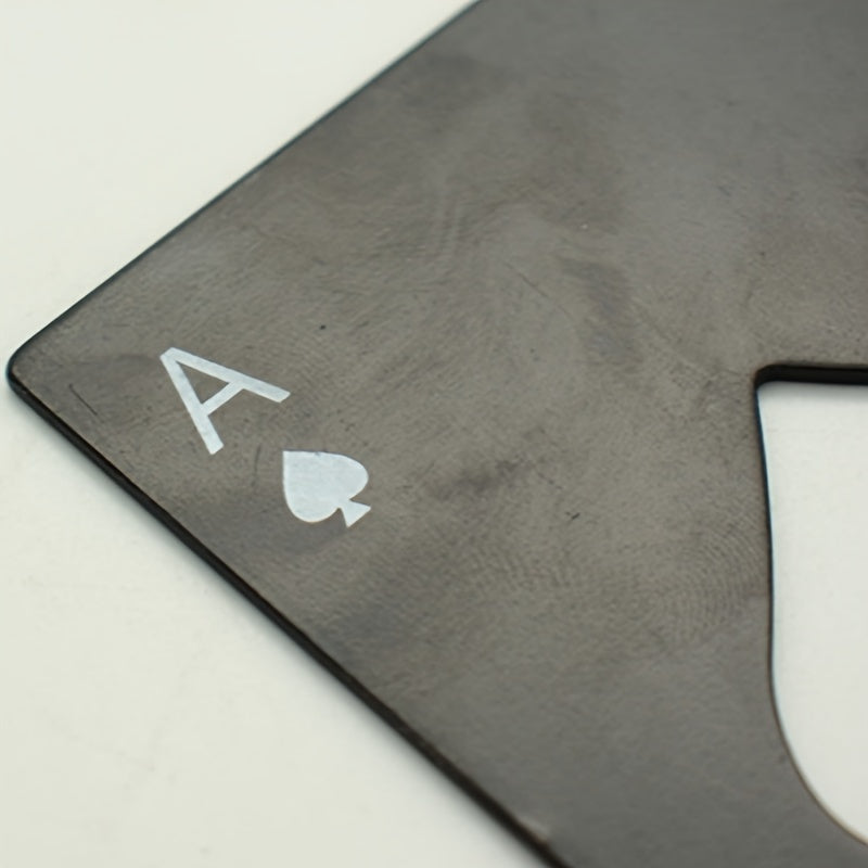 Poker Shaped Steel Beer Bottle Opener for Throwing Practice