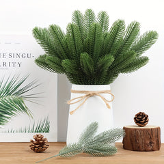 12pcs Artificial Pine Branches for Christmas DIY Home Decoration