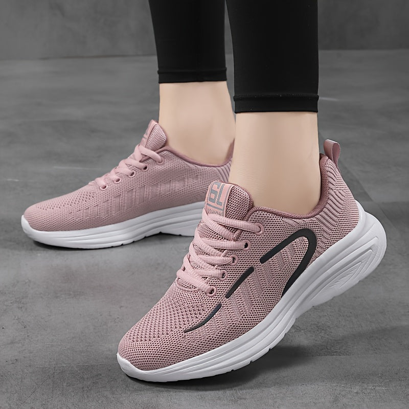 Breathable Lightweight Running Shoes Mesh Casual Lace up Jogging Walking Sneaker