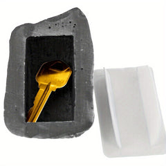 Creative Stone Key Box Resin Storage Realistic Stone Key Box
