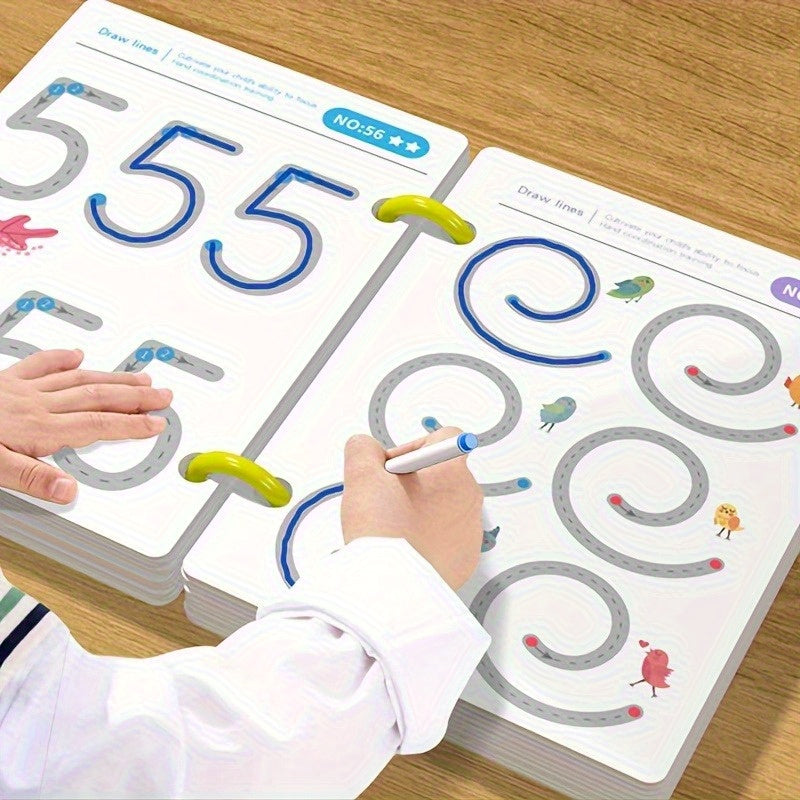 Reusable Magic Practice Copybook Set for Writing Skills Training