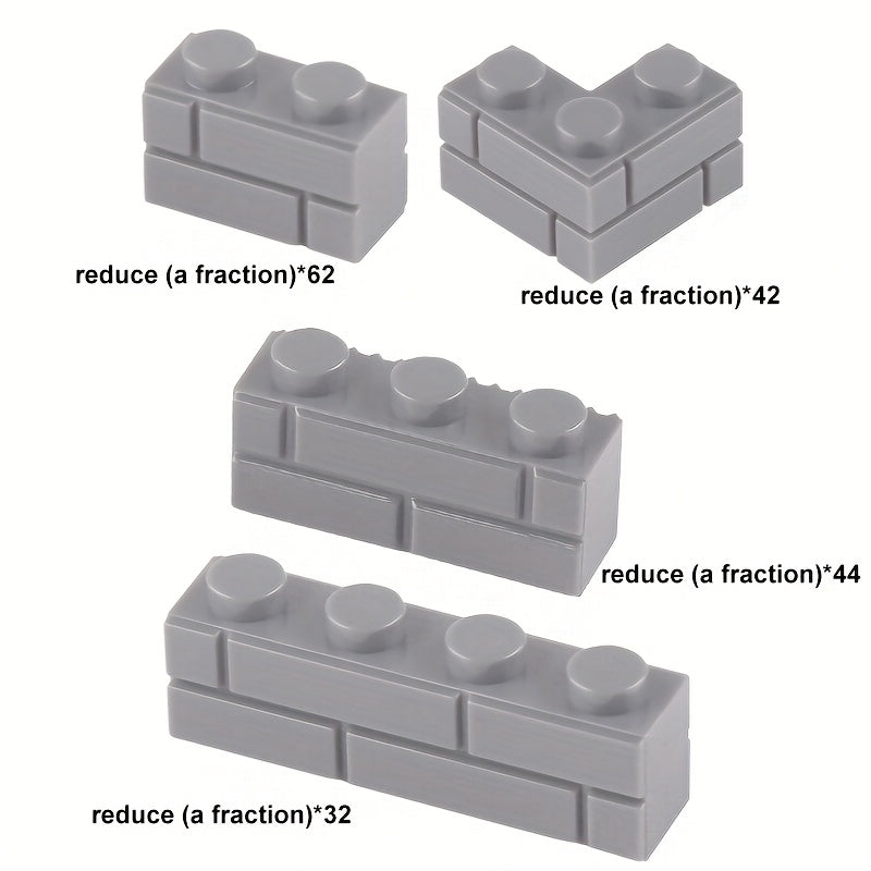 Kids Building Blocks Educational Toy Small Grain Thick Wall Tiles 1x2 1x3 1x4