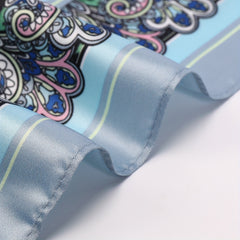 Leopard Paisley Print Bandana Satin Square Scarf Head Wraps Neckerchief