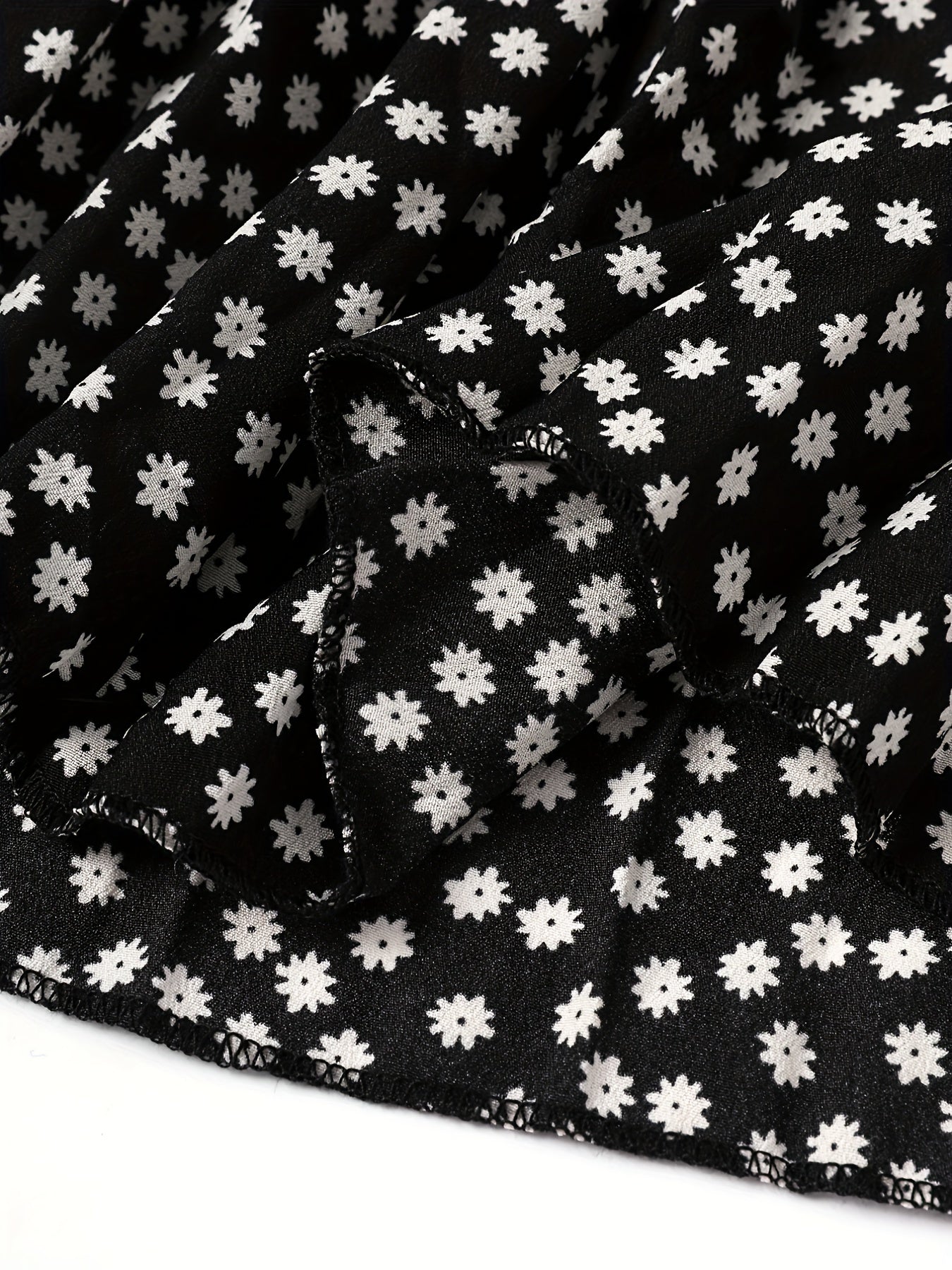 Dot Print High Rise Maxi Skirt
