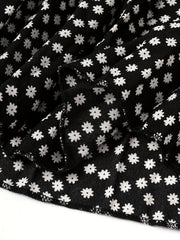 Dot Print High Rise Maxi Skirt