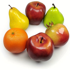 6pcs Realistic Artificial Fruit Set for Home Kitchen Party Decoration