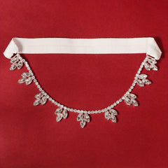 Bridal Garter Bling Thigh Chain Gemstone Cluster Leg Chain Stretchy Thigh Belt