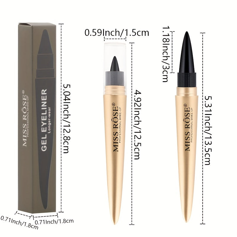 Waterproof Eyeliner Pen Rich Colorful Smudge Proof Silvery Brown Taupe