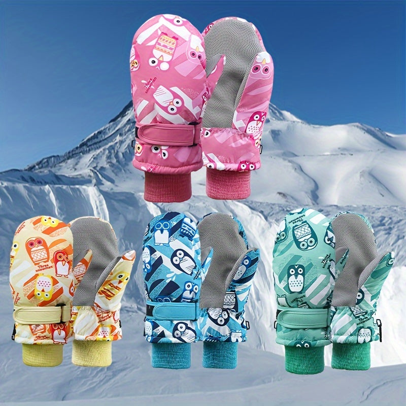 Thickened Windproof Waterproof Ski Gloves - Keep Hands Warm At 30 C