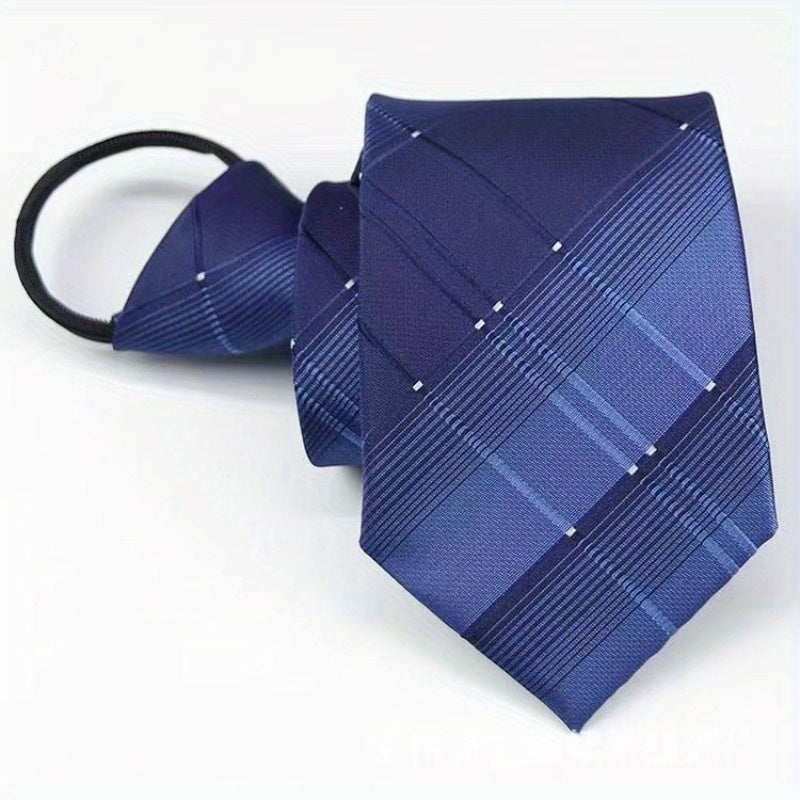 Men's Business Casual Zipper Necktie