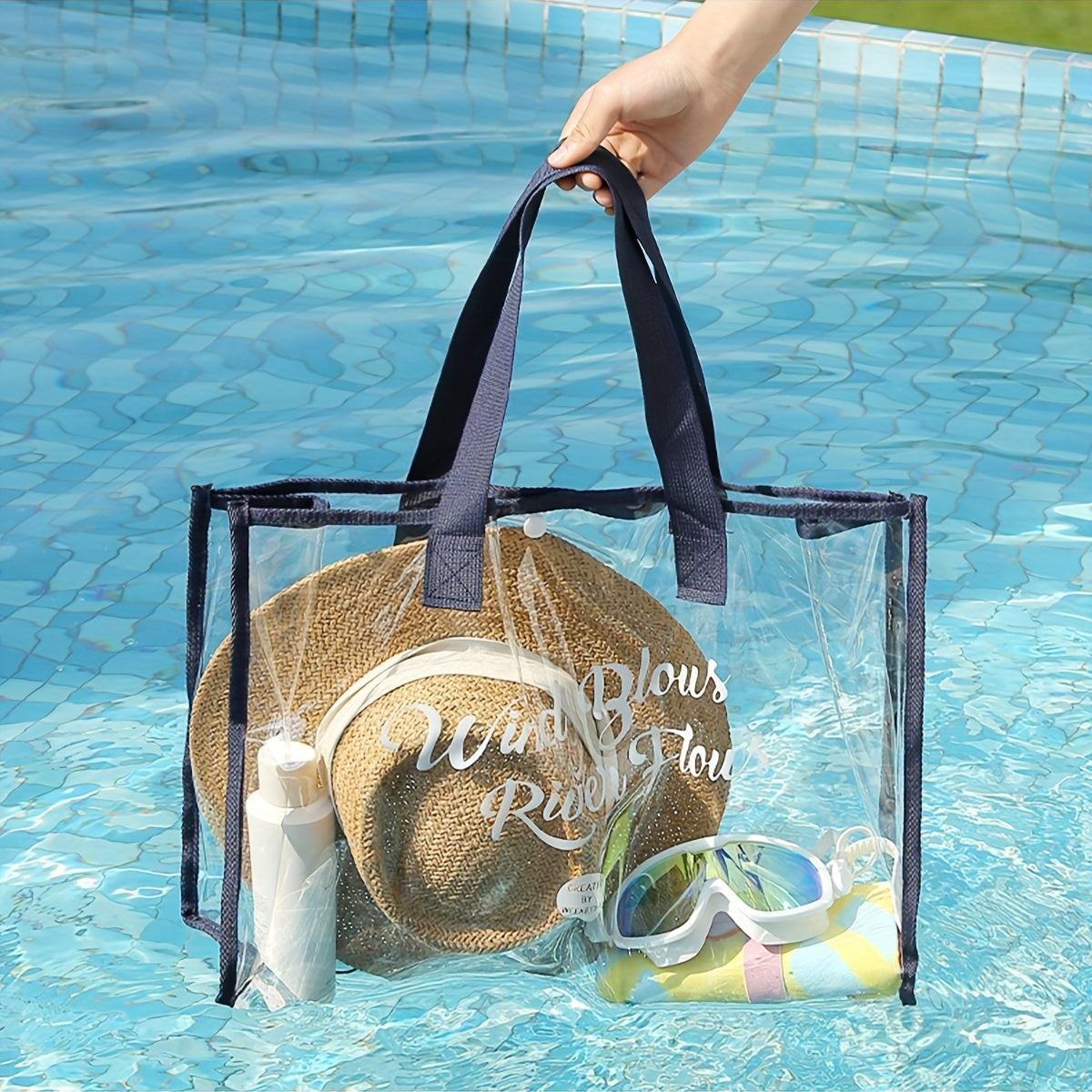 Transparent Outdoor Swimming Bag Waterproof Beach Bag