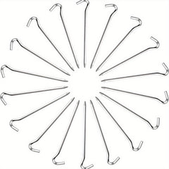 12pcs Aluminum Tent Stakes & Hooks for Camping & Canopy