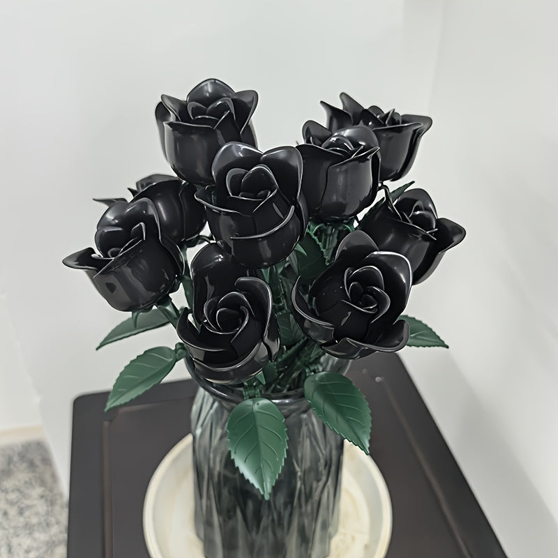 Roses Block Toys Decorative Flower Building Toys 1000 pcs