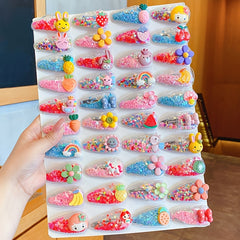 5pcs Sequin Transparent Hair Clips For Girls Hair Accessories