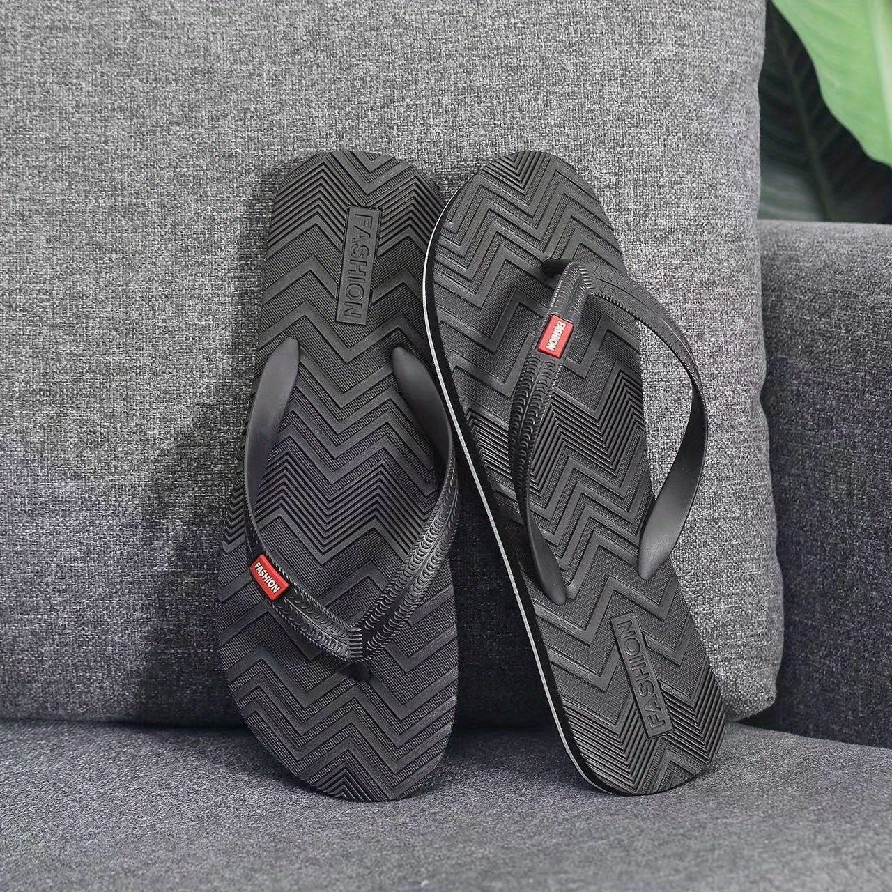 Men's Thong Sandals Rubber Beach Shoes