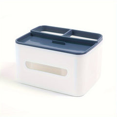 Multifunctional Tissue Box Organize Desktop with Remote Control Paper Storage