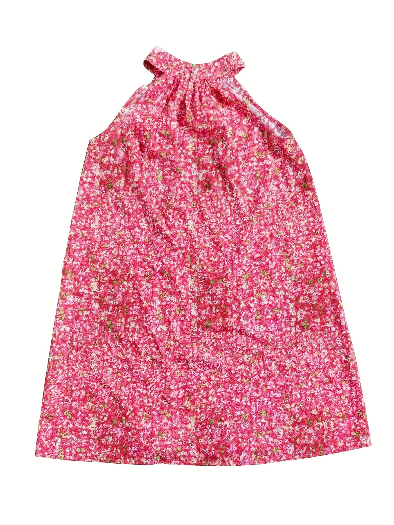 Floral Print Halter Neck Dress Sexy Halter Dress
