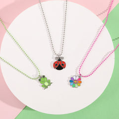 Children's Frog Ladybug Daisy Necklace Chain Jewelry