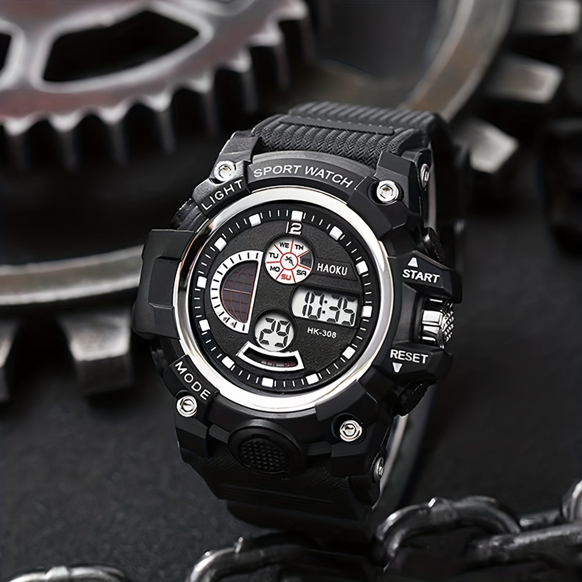Kids Sports Waterproof Electronic Watch - Round Wrist Watch