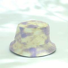 Tie Dye Print Bucket Hat Reversible Sunscreen Beach Fisherman Cap