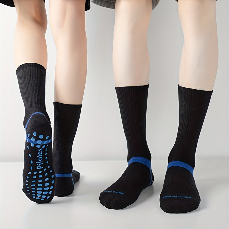 Women's Non Slip Long Tube Yoga Socks Breathable Dance Training Sport Socks