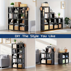 3-Layer Bookshelf Storage Rack Waterproof Utility Stand