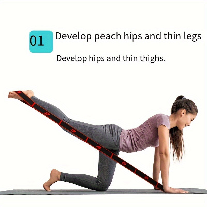 Yoga Digital Segmented Stretching Band Latin Dance Elastic Band
