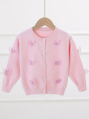 Girls' Butterfly Appliques Cardigan Coat Spring/Fall Clothes