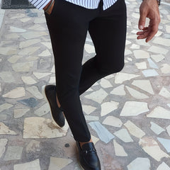 Men's Slim Fit Vintage Style Stretch Dress Pants