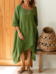 Casual Solid Loose Summer Dresses Women's