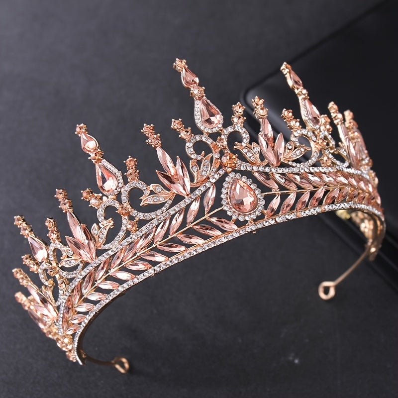Baroque Rhinestone Crown Hairband Headband Wedding Party Favor