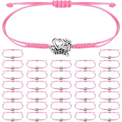 Adjustable Cheerleader Cheer Bracelets Bulk for Kids