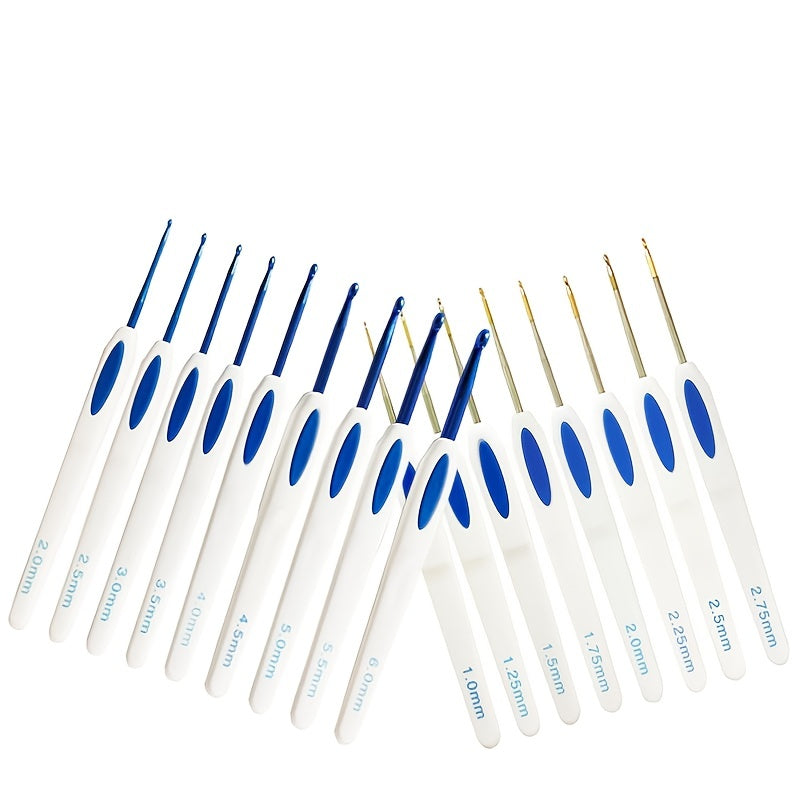 17pcs Chinese Porcelain Crochet Hook Lace Set For Arthritic Hands