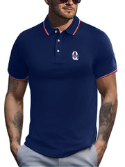 Men's Queen Print Golf Short Sleeve Shirt - Sports Top for Athletic Gym