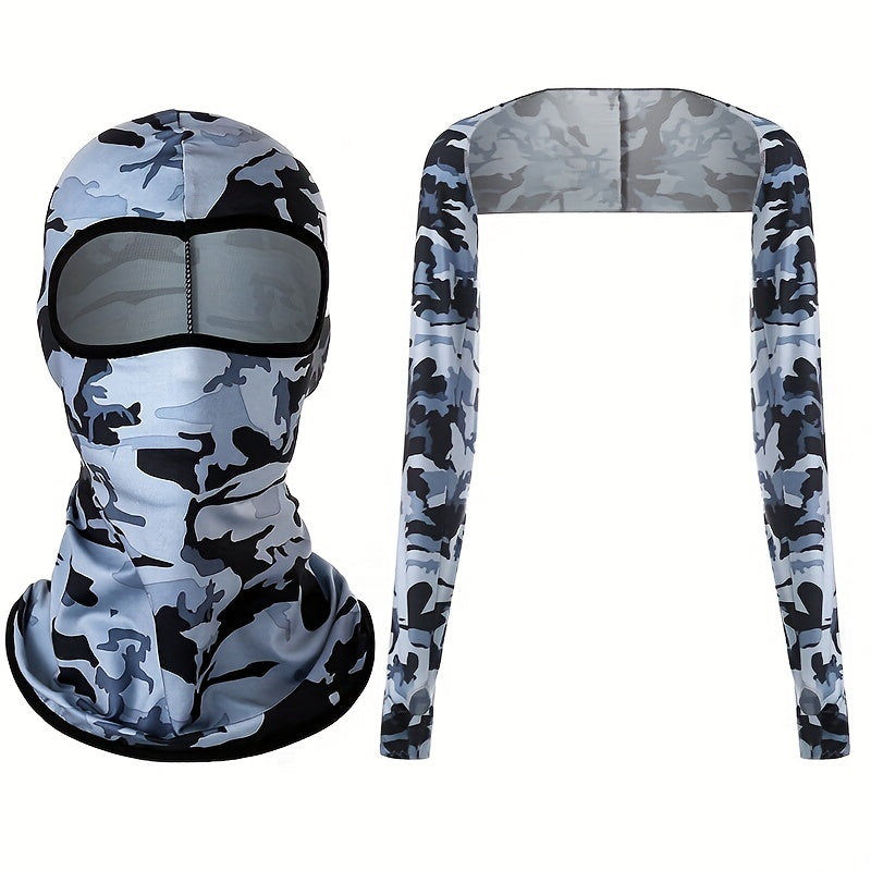 Sun Protection Shawl & Face Mask Set - Stay Safe Outdoors