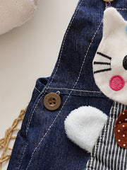 Baby Girls Cartoon Overalls Shorts for Summer