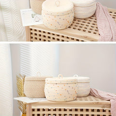 Rope Woven Storage Basket for Key Jewelry Cosmetics Practical Storage Box