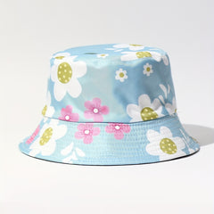 Flower Print Bucket Hat Lightweight Sunscreen Fisherman Cap
