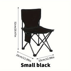 Folding Beach Chair for Fishing Camping Picnic Leisure - Portable Outdoor Seat