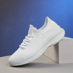 Men's Lace Up Knit Sneakers Breathable Casual Shoes